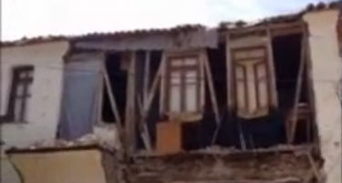 (ВИДЕО) ПАНИКА: Земјотресот од Грција предизвика штета и во Турција!