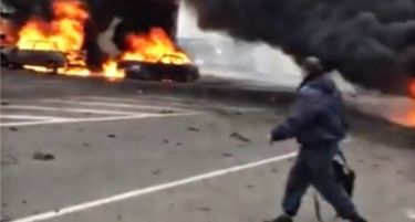 (ВИДЕО) ИСИС ја нападна Русија: Експлозија кај полициски пункт, двајца загинати!