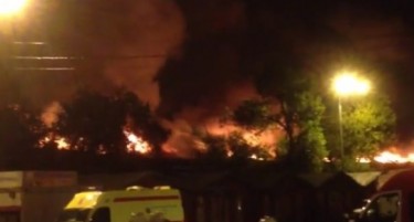 Голем пожар во Москва - има мртви пожарникари