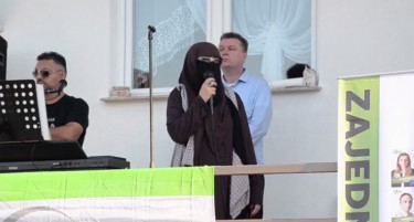 Целосно забулена босанка кандидат на локални избори (ВИДЕО)