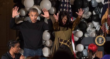 Обама за последен пат ги почести дечињата за Халовин и заигра на „Трилер“