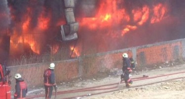ФОТО+ВИДЕО: Пожар беснее во фабрика во Истанбул