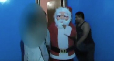 Видео: Специјалци како Дедо Мраз упаднале во опасна нарко банда