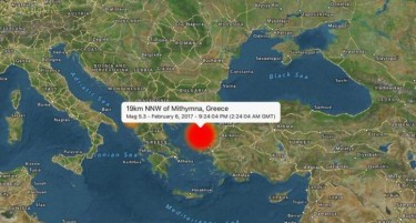 ГРЦИЈА ВО ШОК: 13 земјотреси на Лезбос за 24 часа