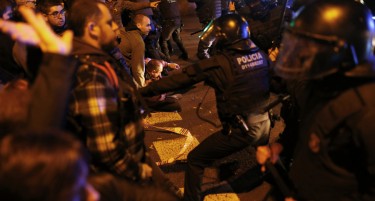 Судири со полицијата на протестите во Каталонија
