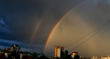 ГАЛЕРИЈА: По дождот, виножито над Скопје