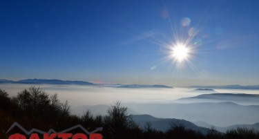 (ГАЛЕРИЈА) Утрински поглед од Танушевци кон Скопје