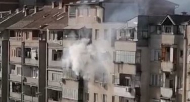 Во пожар изгоре дел од стан во Тетово, за среќа, нема повредени