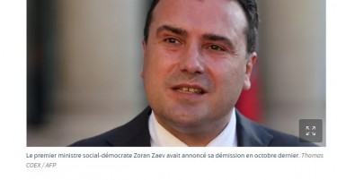 Француските медиуми ја анализираат оставката на Заев
