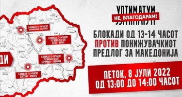 Утре на четири места ќе има блокади