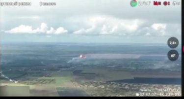 (ВИДЕО) Украинците објавија снимка од рушење на руски хеликоптер Ka-52 со стингер